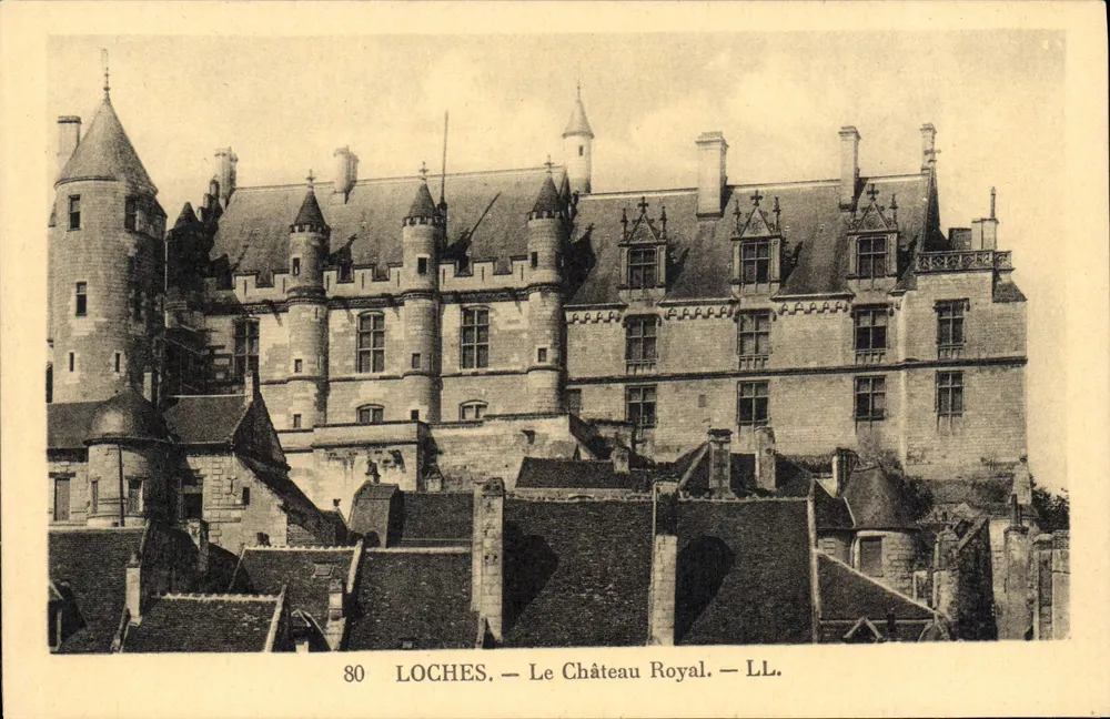 Loches — O Castelo Real — LL. — N°80 - Frente