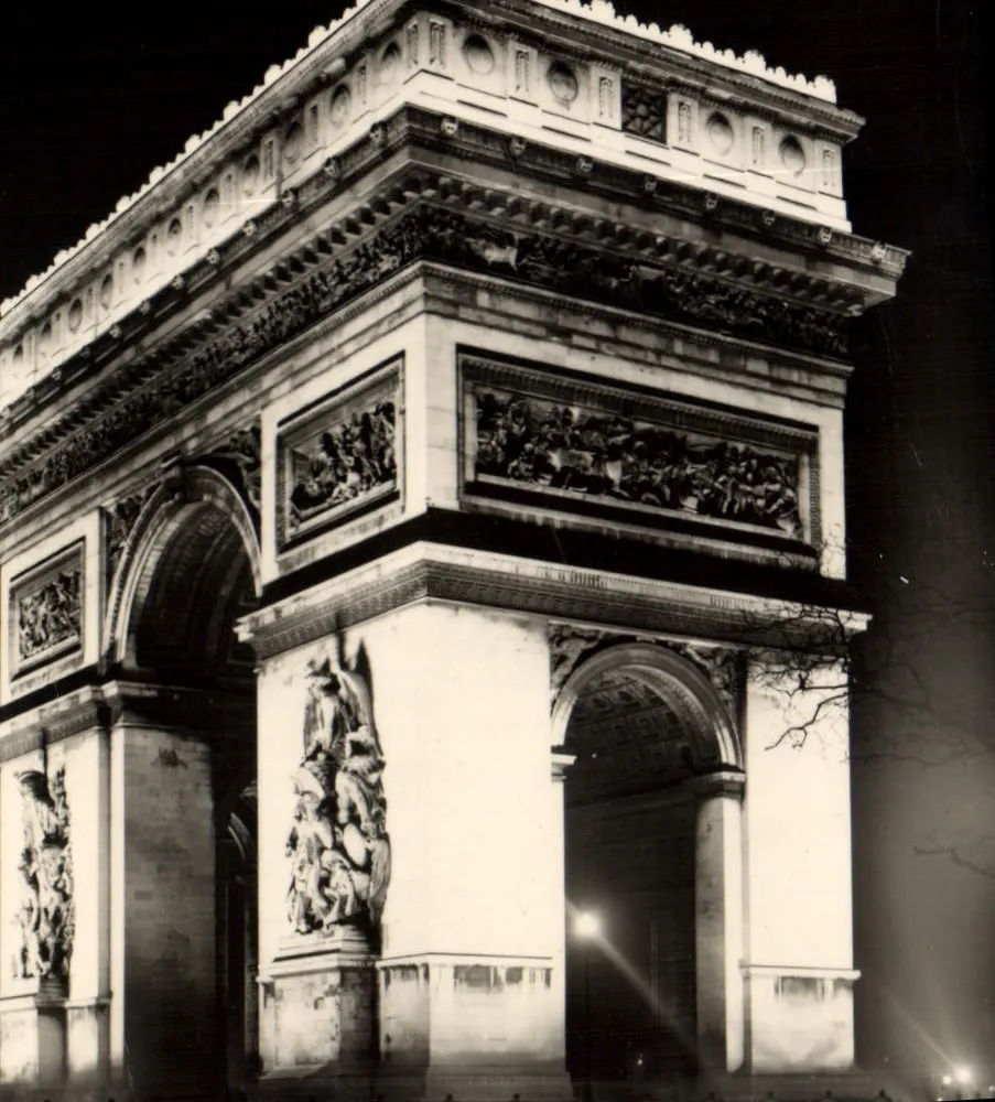 Paris und seine Wunder — Nachtsicht auf den Arc de Triomphe (1806-1936) — André LECONTE, Paris - Vorderseite