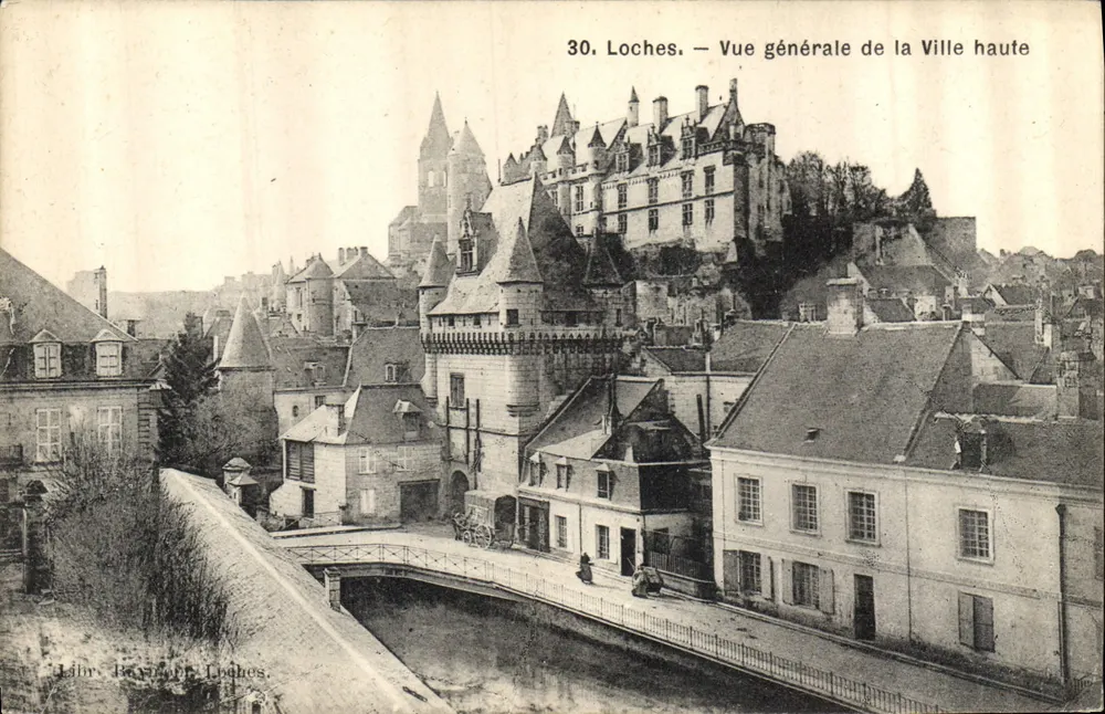 Loches — Allgemeine Ansicht der Oberstadt — Lihir Bayard, Loches, n°30 - Vorderseite