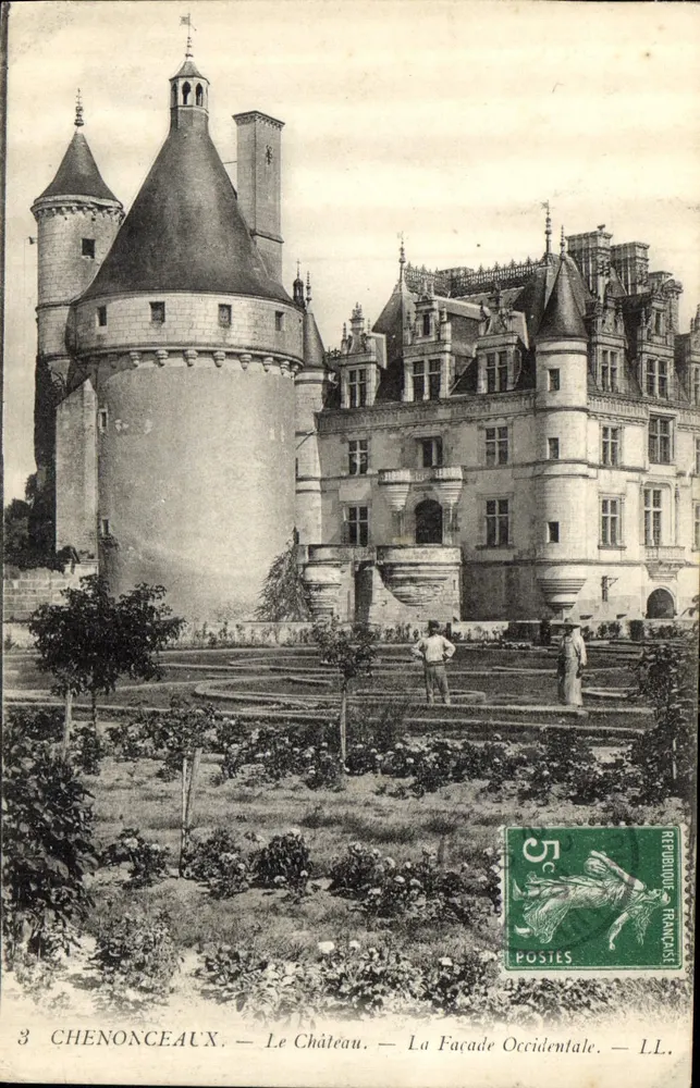 Chenonceaux — Het Kasteel — De Westelijke Gevel — LL. - Voorkant