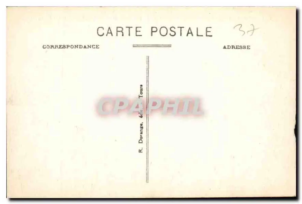 Chinon (Indre-et-Loire) — Vista Geral do Castelo (mon. hist.) Xe ao XVe s. e a Vienne — R. D. - Verso