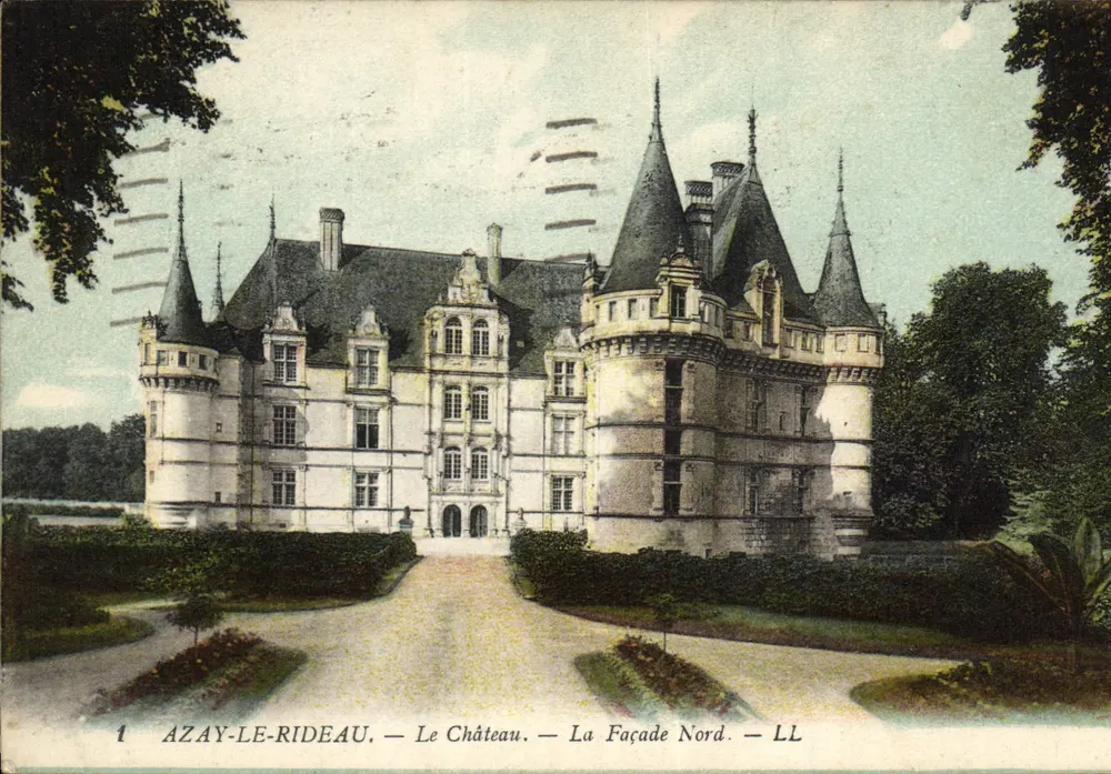 Azay-le-Ridaeu — Das Schloss — Die Nordfassade — LL - Vorderseite