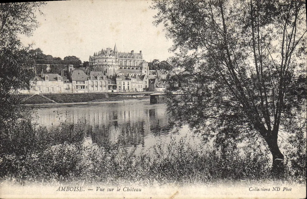 Amboise — Widok na zamek — Collections ND Phot - Awers