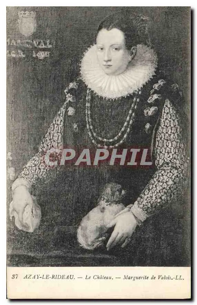 Azay-le-Rideau — Das Schloss — Marguerite de Valois — LL. - Vorderseite