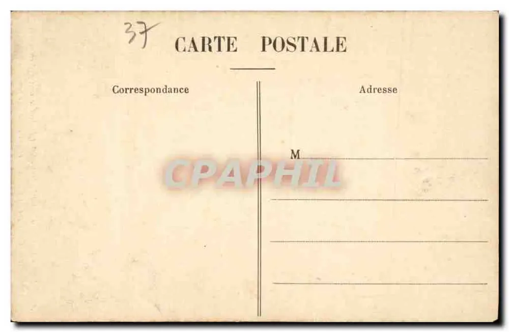 Amboise - A Caça de São Humberto - São Humberto se converte ao ver a Cruz aparecer na cabeça do cervo que seria capturado - M. M. - Verso