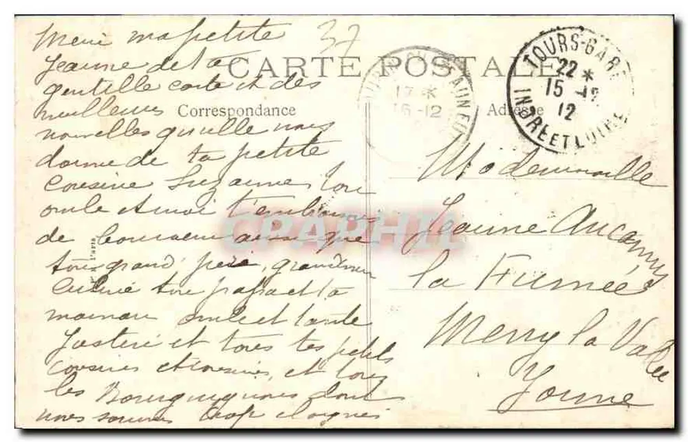 Castelo de LANGEAIS — Parte da fachada irregular — Edição exclusiva do Castelo - Verso