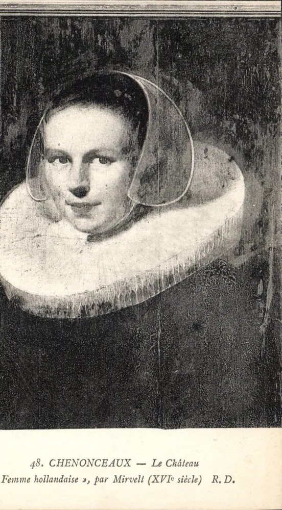 Chenonceaux — Das Schloss — Holländische Frau, von Mirvellt (16. Jahrhundert) R.D. - Vorderseite