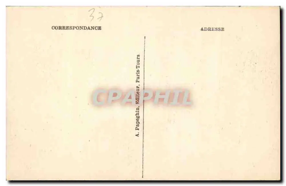 Loches (Loir-et-Cher) — O Castelo Real — A.P. (editor) - Verso