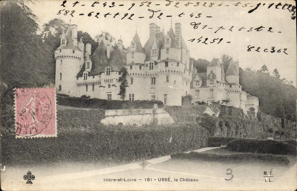 Ussé, o Castelo — Indre-et-Loire — editor M.T. n°3 - Frente