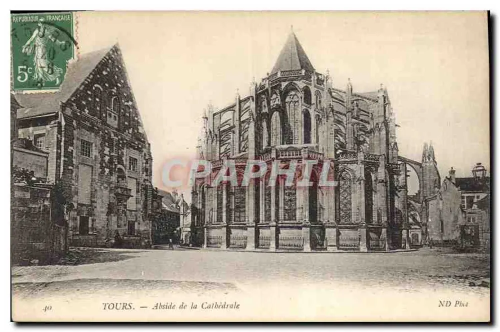Tours — Abside da Catedral — ND Fot - Frente