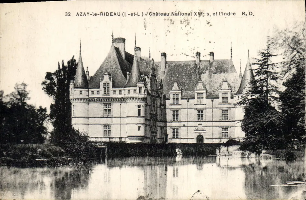 Azay-le-Rideau (Indre-et-Loire) — Nationaler Schlossbau 17. Jahrhundert und die Indre — R.D. — n°32 - Vorderseite