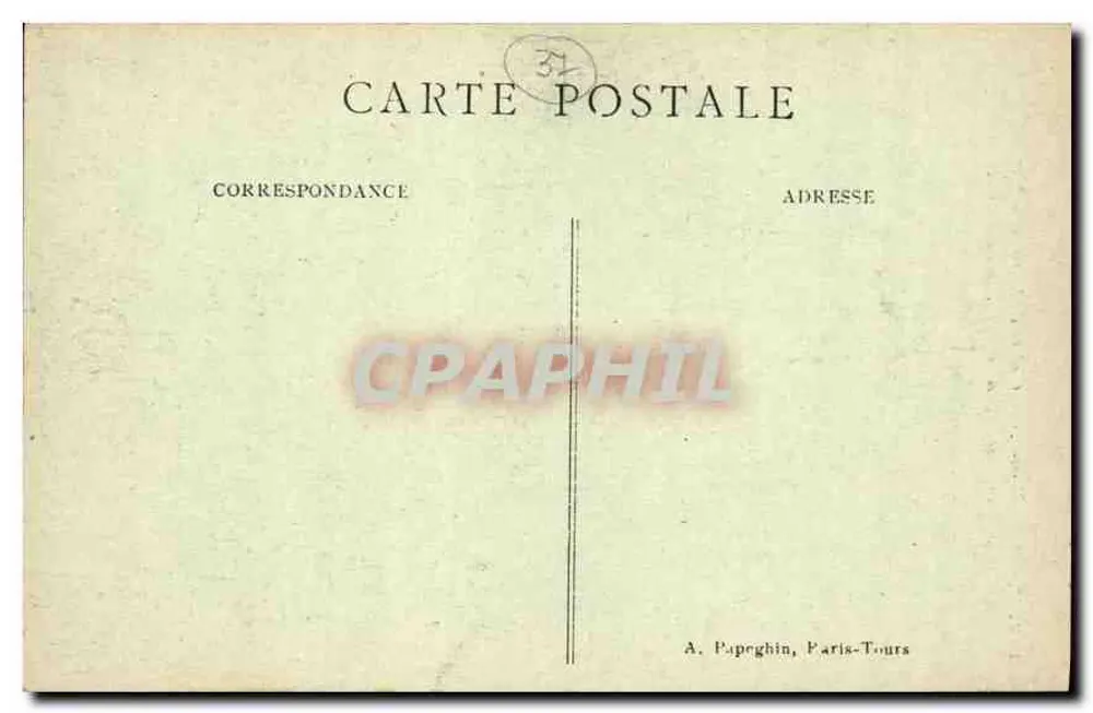 Tours (I.-et-L.) — Kloster der Psalette 15. und 16. Jahrhundert — A. P. - Rückseite