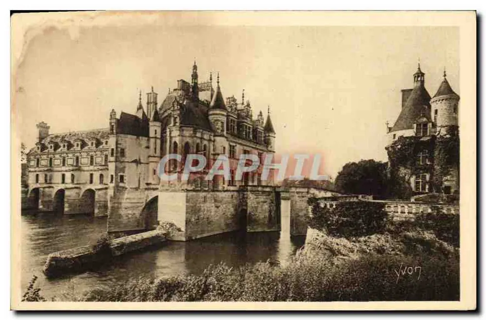 Schloss Chenonceau — Nordostfassade — Éditions d'Art Yvon - Vorderseite
