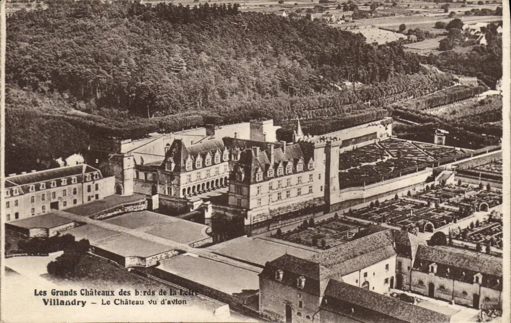 Villandry — O Castelo visto de Avlon — Os Grandes Castelos das margens do Loire - Frente