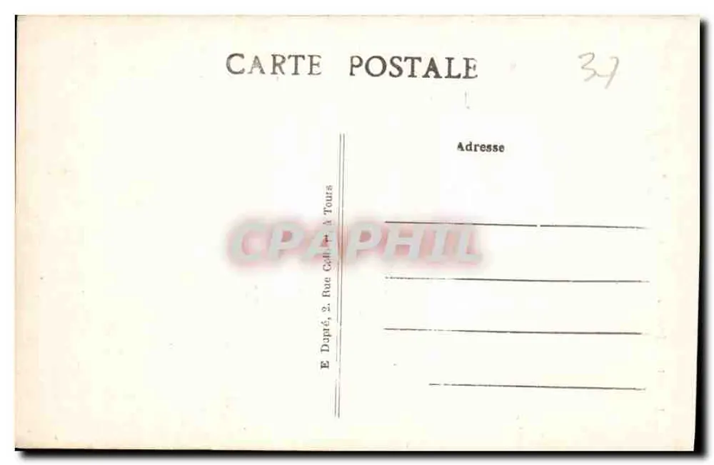 Amboise (Loire-et-Loire) — O Castelo-Capela Saint-Hubert — A.P. (editor) - Verso