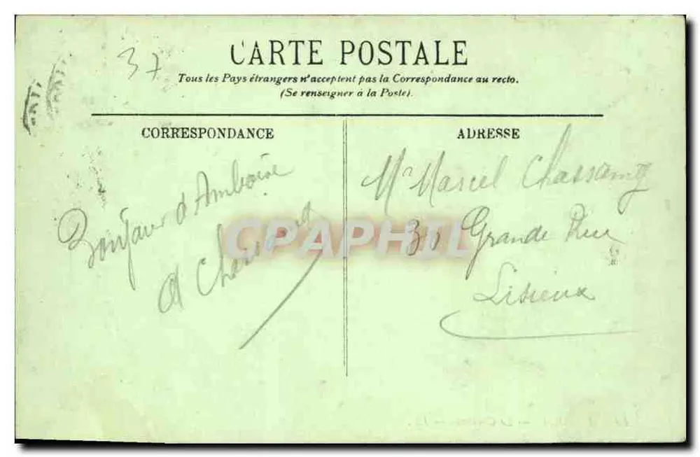 Amboise — Le Château — LL. n°10 - Verso