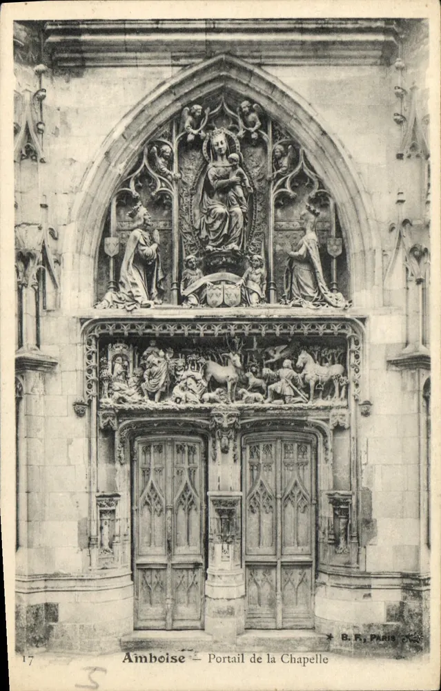 Amboise — Portal da Capela — B.F. Paris - Frente