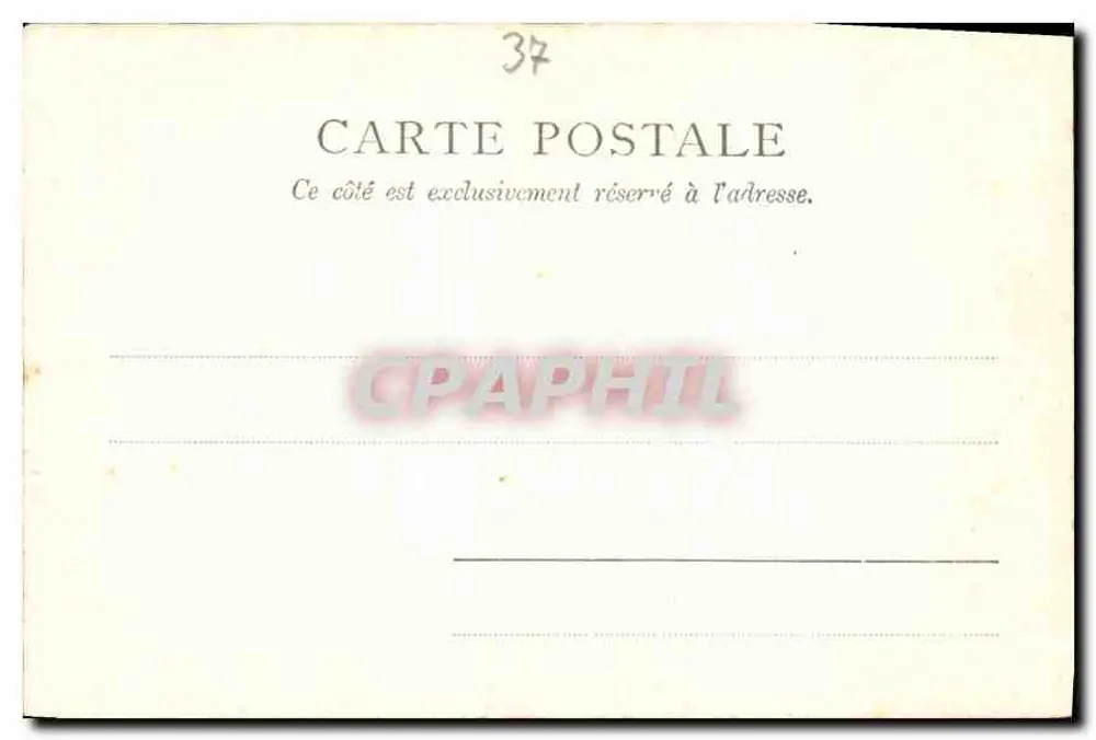 Lareira da sala — Castelo de Chenonceaux — Paris, editor Néf, n° 303 - Verso