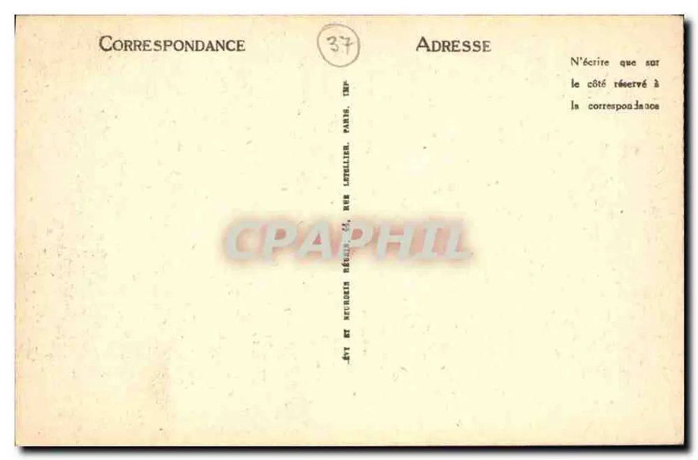 Loches — Interior da Catedral — LL - Verso