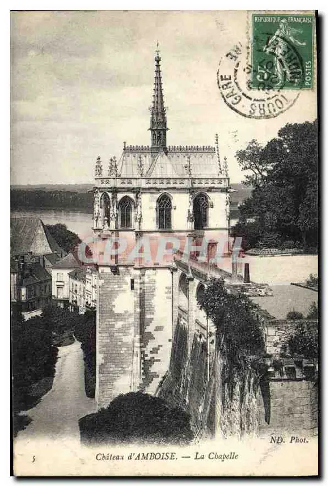 Castelo de AMBOISE — A Capela — ND. Fot. - Frente