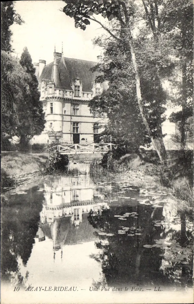Azay-le-Rideau — Ansicht im Park — LL. n°10 - Vorderseite
