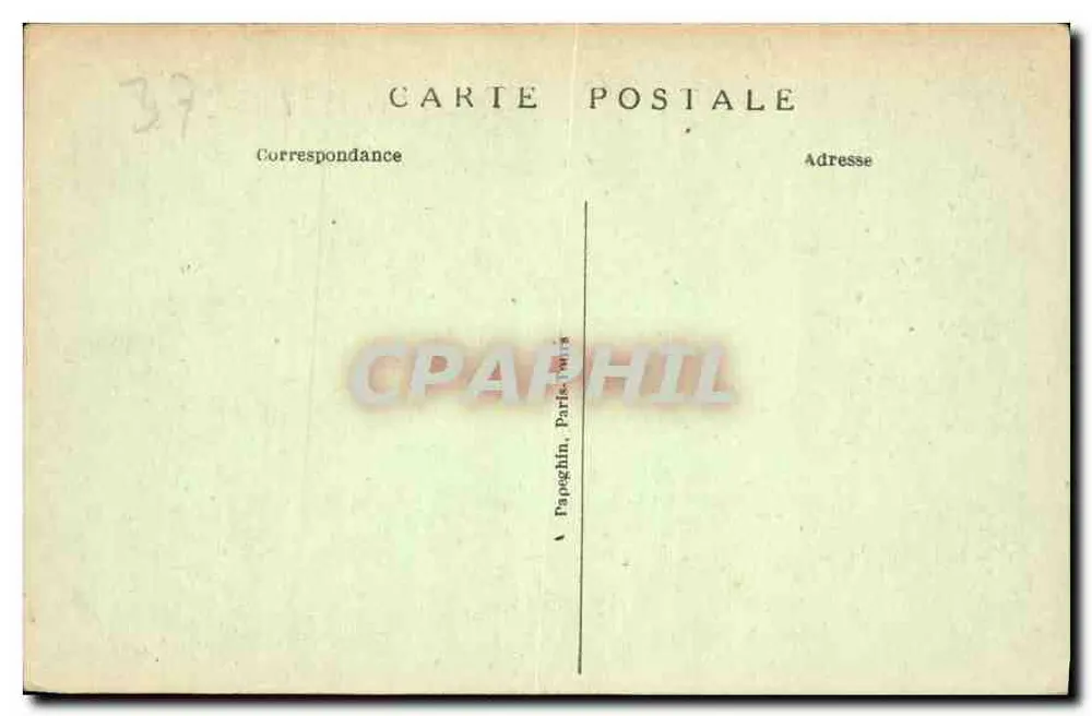 Chenonceau (Loire-et-Loire) — O Castelo — fachada ocidental e ponte do século XV - Verso