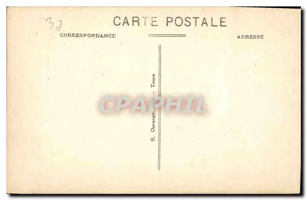Azay-le-Rideau (Indre-et-Loire) — Das Schloss - Eingangstor — R. Doranze, Verlag Tours - Rückseite