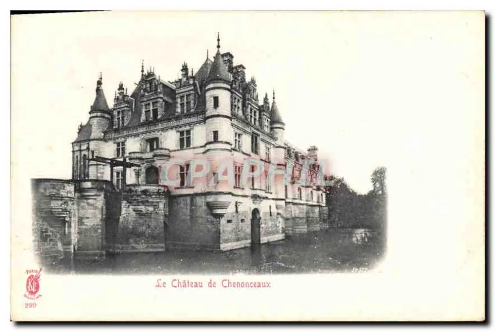 O Castelo de Chenonceaux — editor TURAY n°209 - Frente