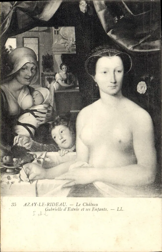 Azay-le-Rideau — Das Schloss — Gabrielle d'Estrée und ihre Kinder — LL. — n°35 - Vorderseite