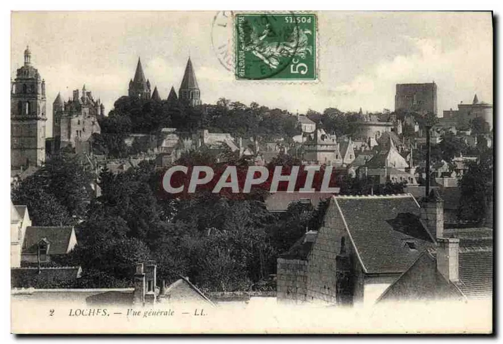 Loches — Vista geral — LL. - Frente