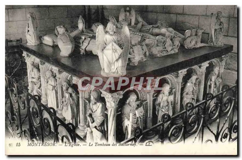 Montresor — Die Kirche — Das Grab der Bastarnay — LL. - Vorderseite