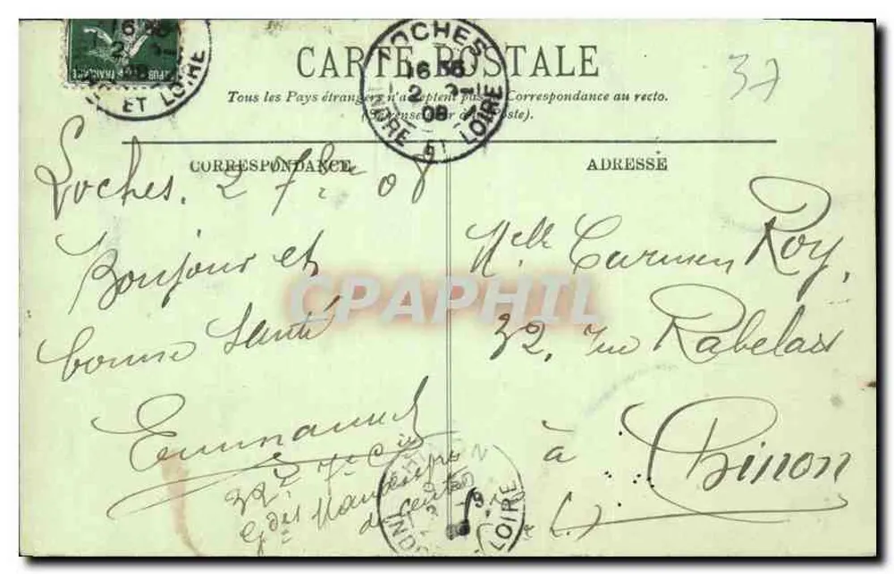 Loches — La Porte des Cordeliers — LL. n°29 - Rückseite