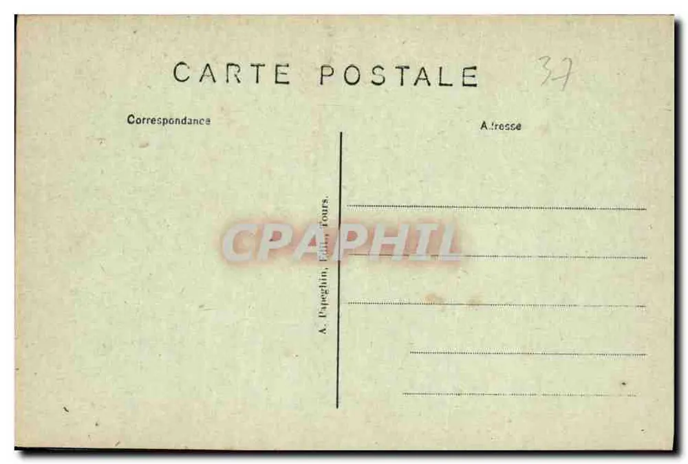 Loches (Loir-et-Cher) — A Chancelaria — A. P. - Verso