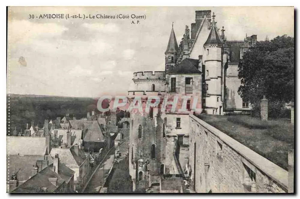Amboise — O Castelo (Lado Oeste) — A.P. - Frente