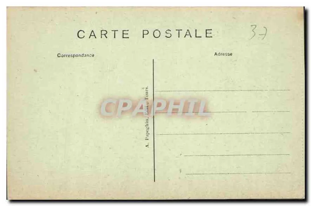 Amboise — O Castelo (Lado Oeste) — A.P. - Verso