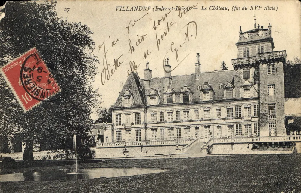 Villandry (Indre-et-Loire) — Das Schloss, (Ende des 16. Jahrhunderts) — unbekannter Verlag, n° 27 - Vorderseite