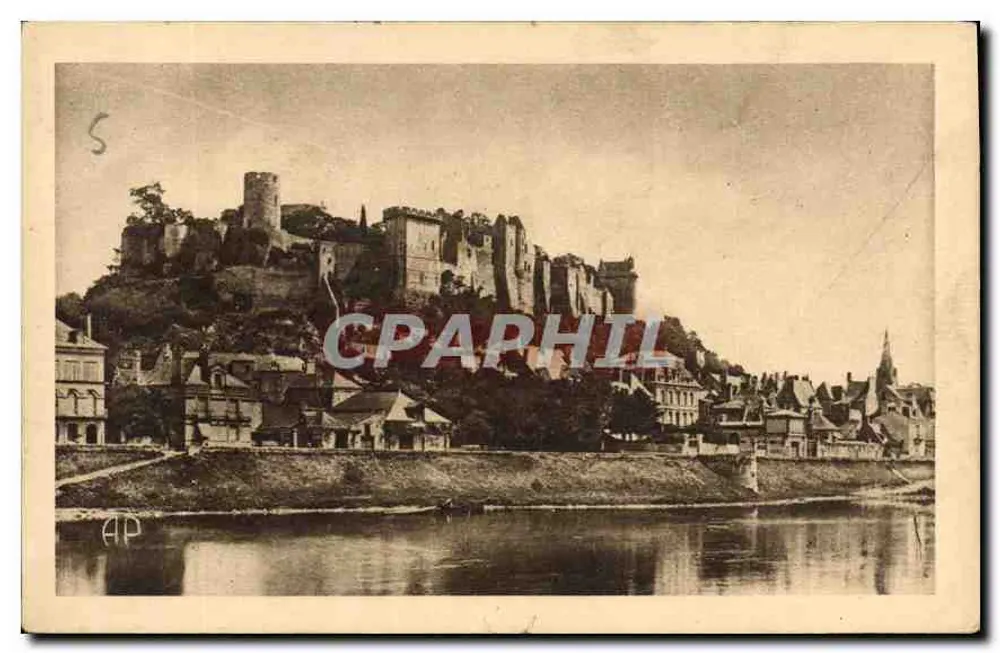 Ruínas do Castelo — Chinon (Indre-et-Loire) — E. Papeghin, Paris-Tours - Frente