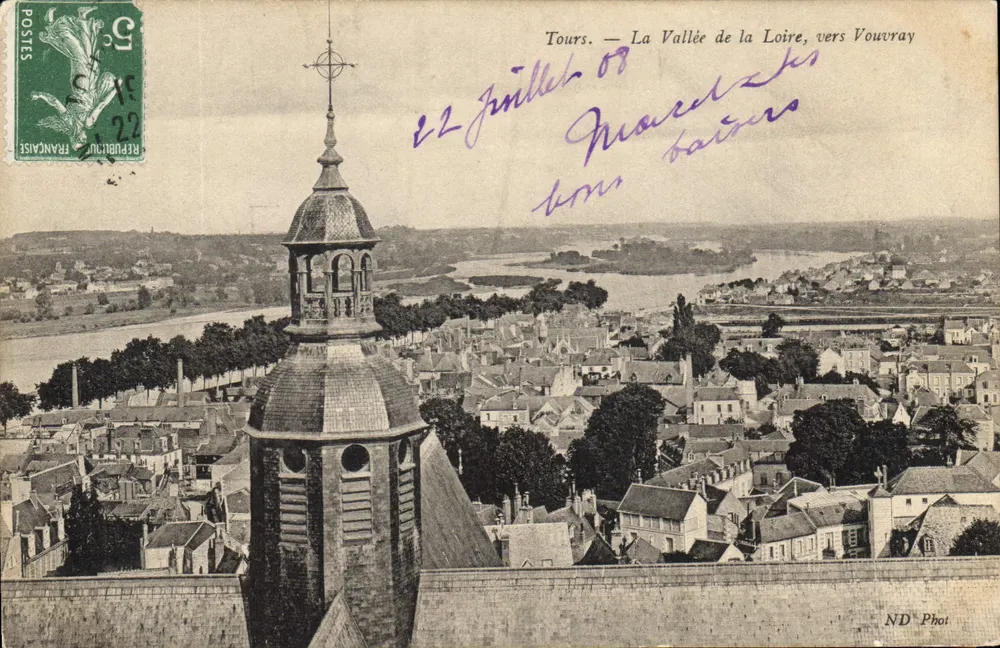 Tours — A Vale da Loire, perto de Vouvant - Frente