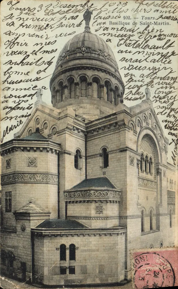 Basílica de São Martinho — Tours — editor desconhecido, número de série não visível - Frente