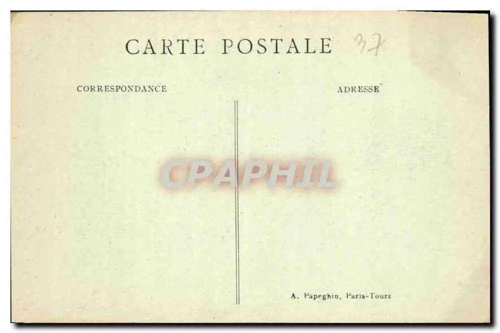 Loches (Loir-et-Cher) — Die Pforte der Cordeliers — A.P. - Rückseite