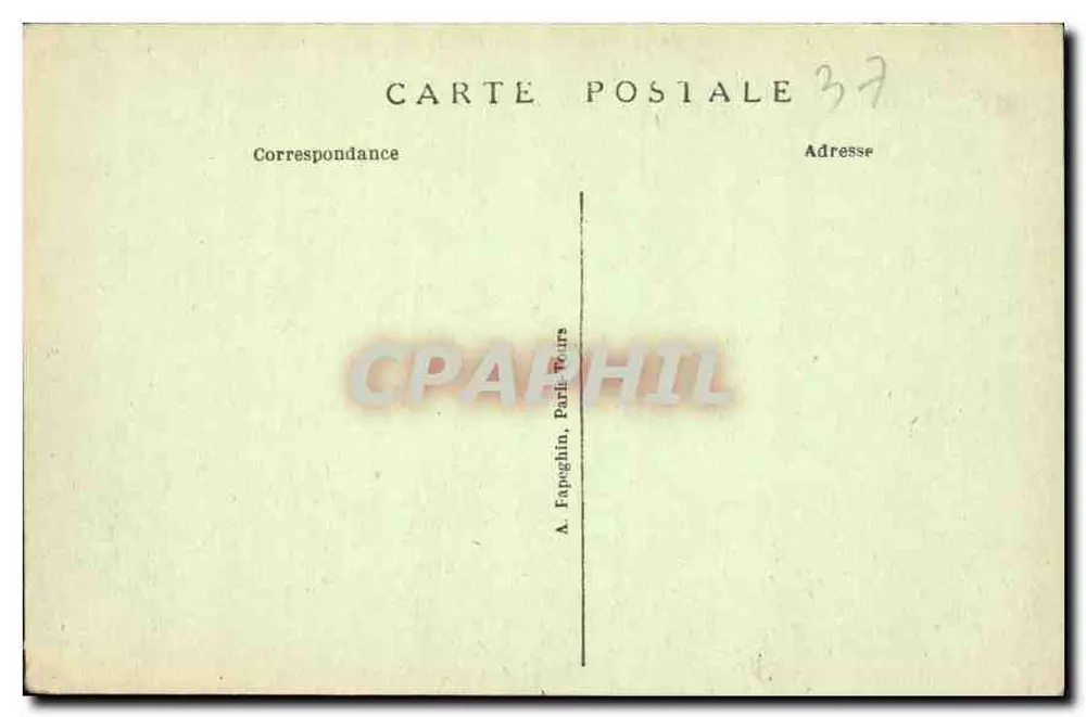 Chenonceau (Loiret) — O Castelo — A.P. (editor) - Verso