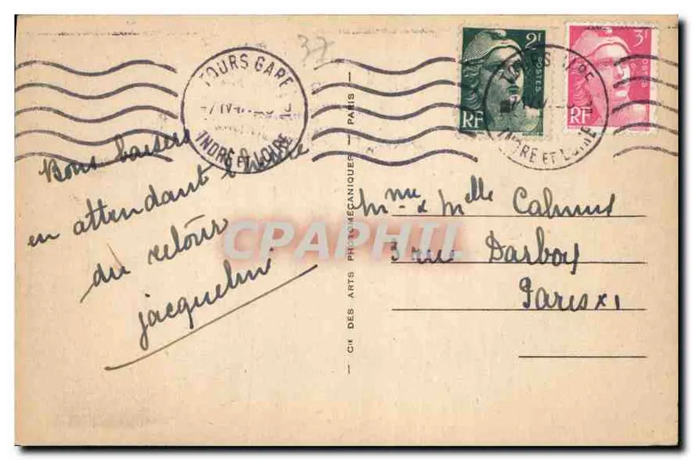 Tours — A Catedral de São Gatien (séculos XII e XVI) — LL.9 - Verso