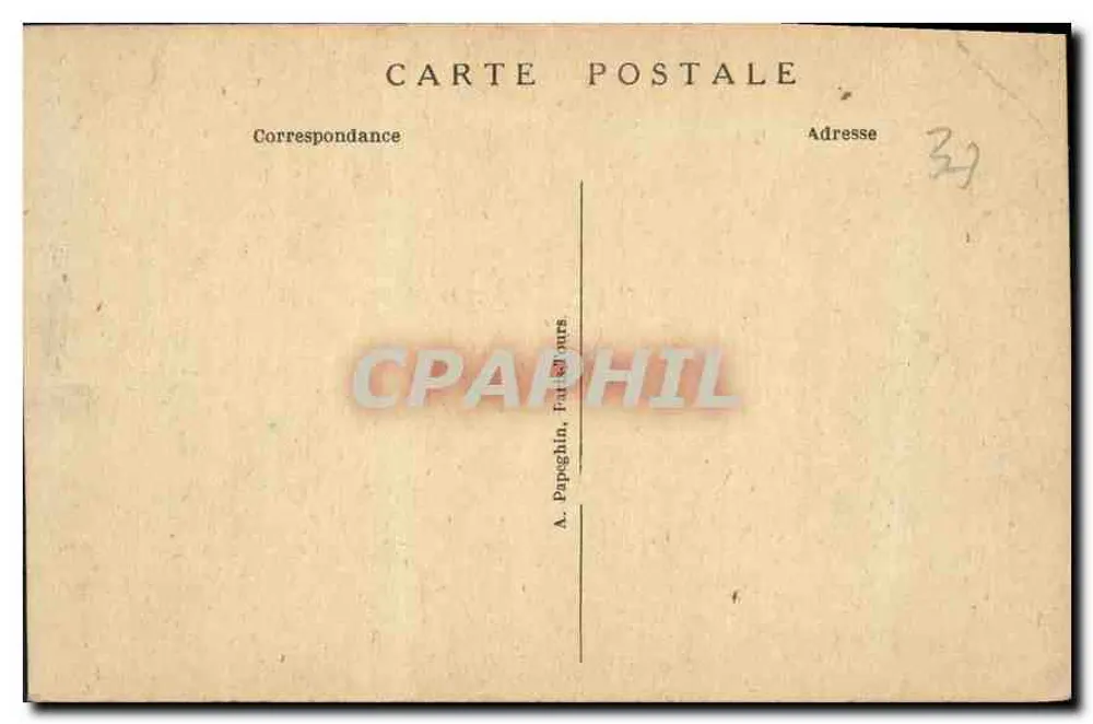 Chenonceau (Loiret) — O Castelo (lado Leste) — A.P. The Castle (East Side) - Verso