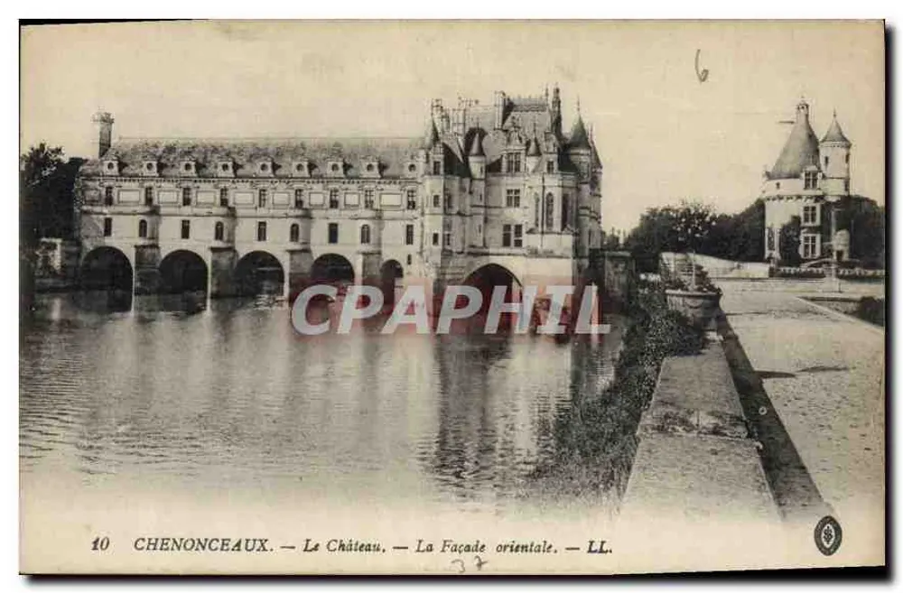 Chenonceaux — Zamek — Façada wschodnia — LL. n°10 - Awers