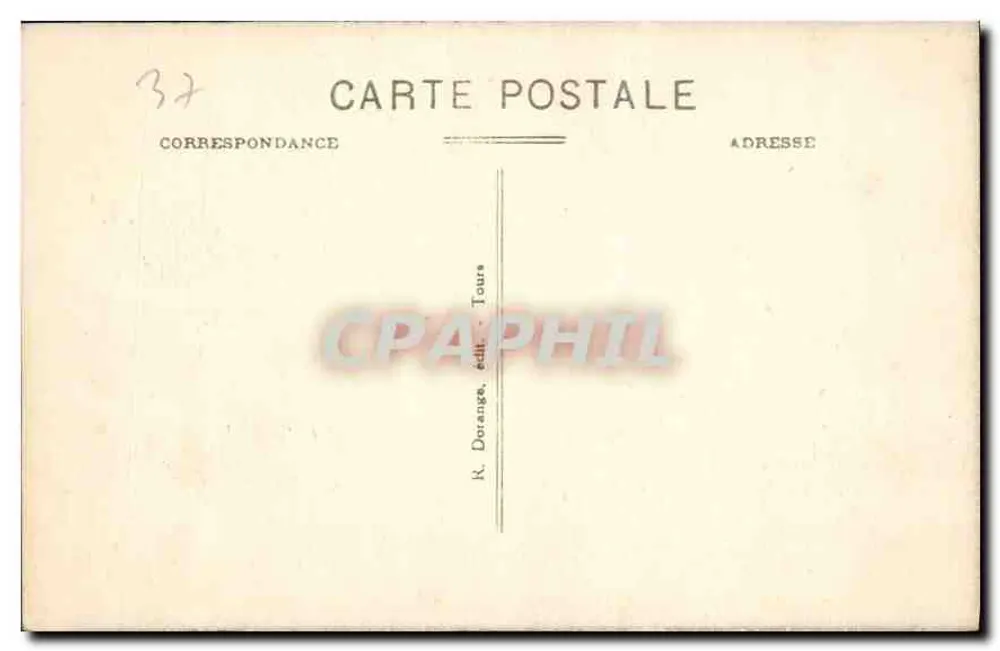Amboise (Indre-et-Loire) — Ornamentale Kamin — R. Dorange, Verlag Tours - Rückseite