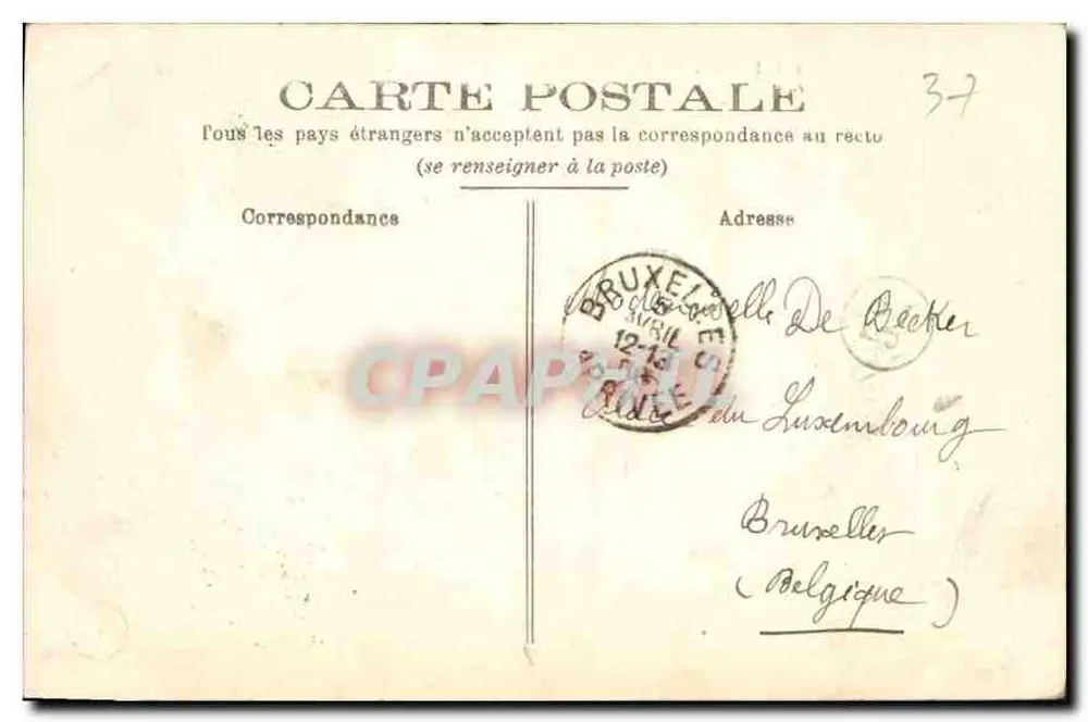 Ussé, presso Rigny (Indre-et-Loire) — Il castello — Vista generale — G B 1 — Grand Bazar Tours - Verso