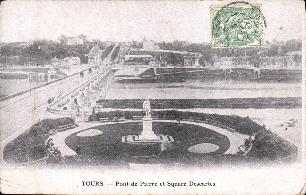 TOURS — Ponte de Pedra e Praça Descartes — Editor E. FARM - Frente