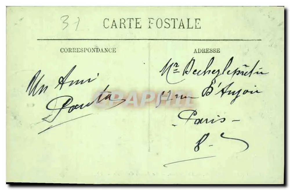Chenonceaux — O Castelo — A Fachada Oriental — LL. — N°13 - Verso