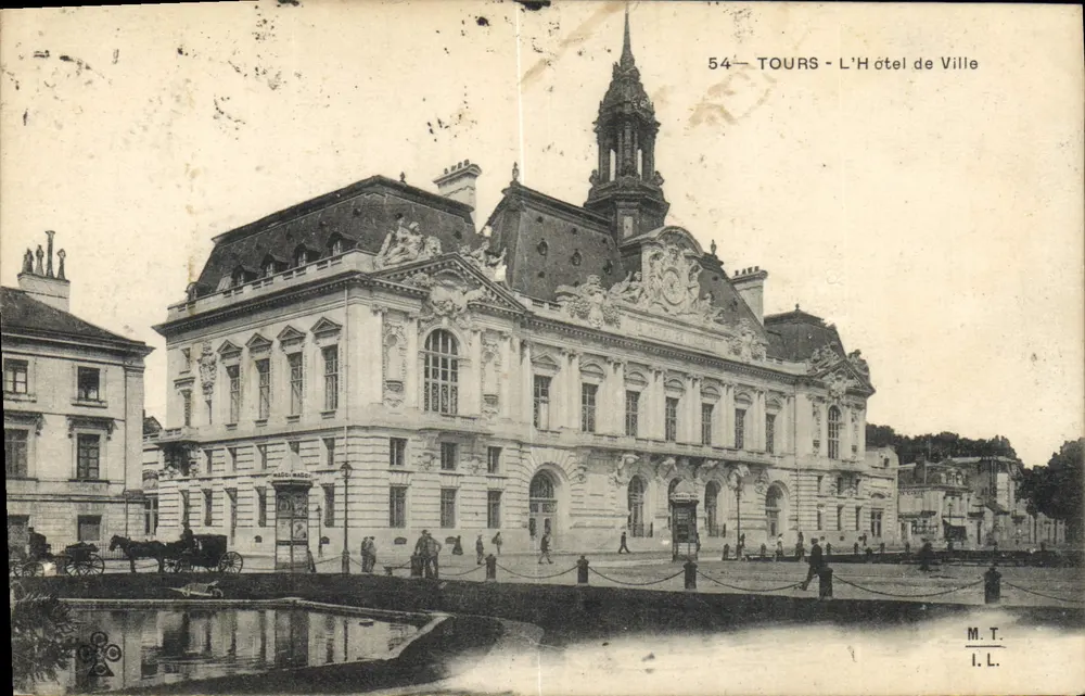 Tours — O Hotel de Ville — M.T. I.L. n°54 - Frente