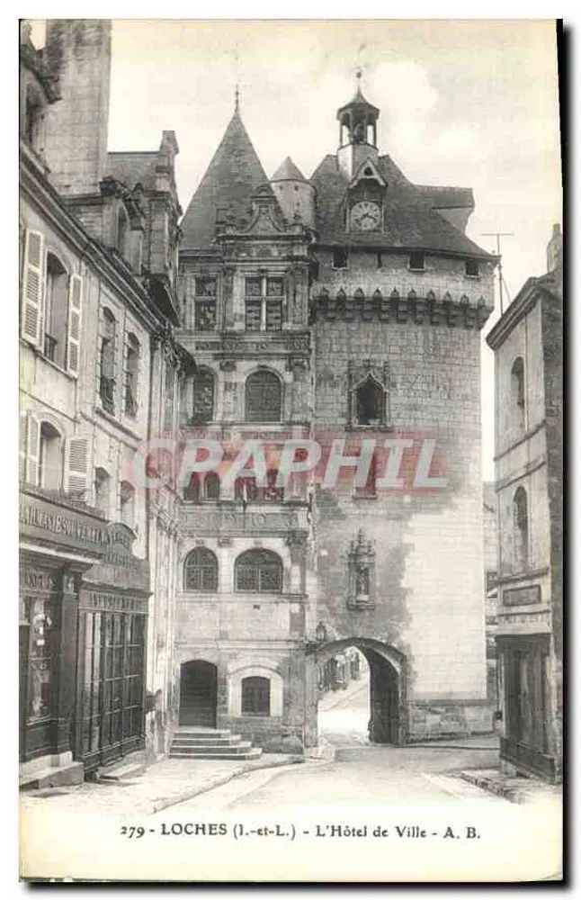 Loches (Loir-et-Cher) - Das Rathaus - A. B. n°279 - Vorderseite
